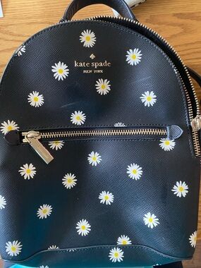 kate spade Black Daisy Printed Mini Backpack